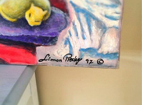 Abstrakte Kunst auf Leinwand ca. 120 x 100cm Simon Presley