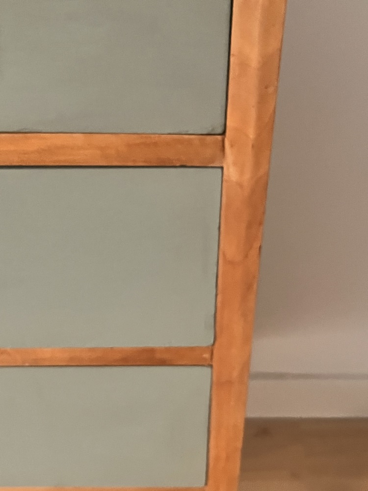 Kommode – Schubladenschrank Antik im modernen Design Kupfer – Holz
